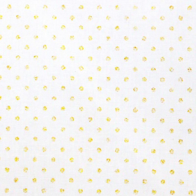 Printed Cotton PISANI White / Gold20